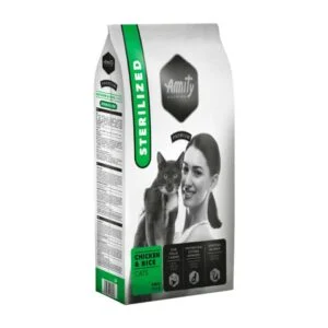 Amity Gato Esterilizado Premium Pollo y Arroz 1.5 kg