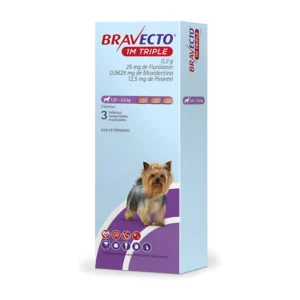 Bravecto 1m Triple 1.17 A 2.5 Kg x 1 und