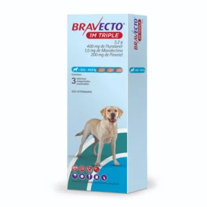 Bravecto 1m Triple 20 A 40 Kg x 1 und